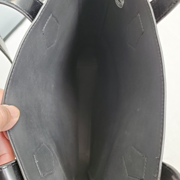 Givenchy Parfums Tote Bag Black Faux Leather Shoppers Very Good Pre Owned - Picture 9 of 12